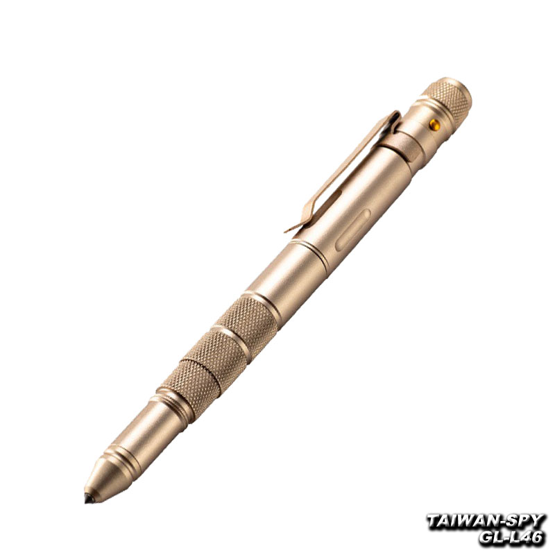 GL-L46 LED防身戰術筆 LED照明 玻璃擊破器 書寫筆
